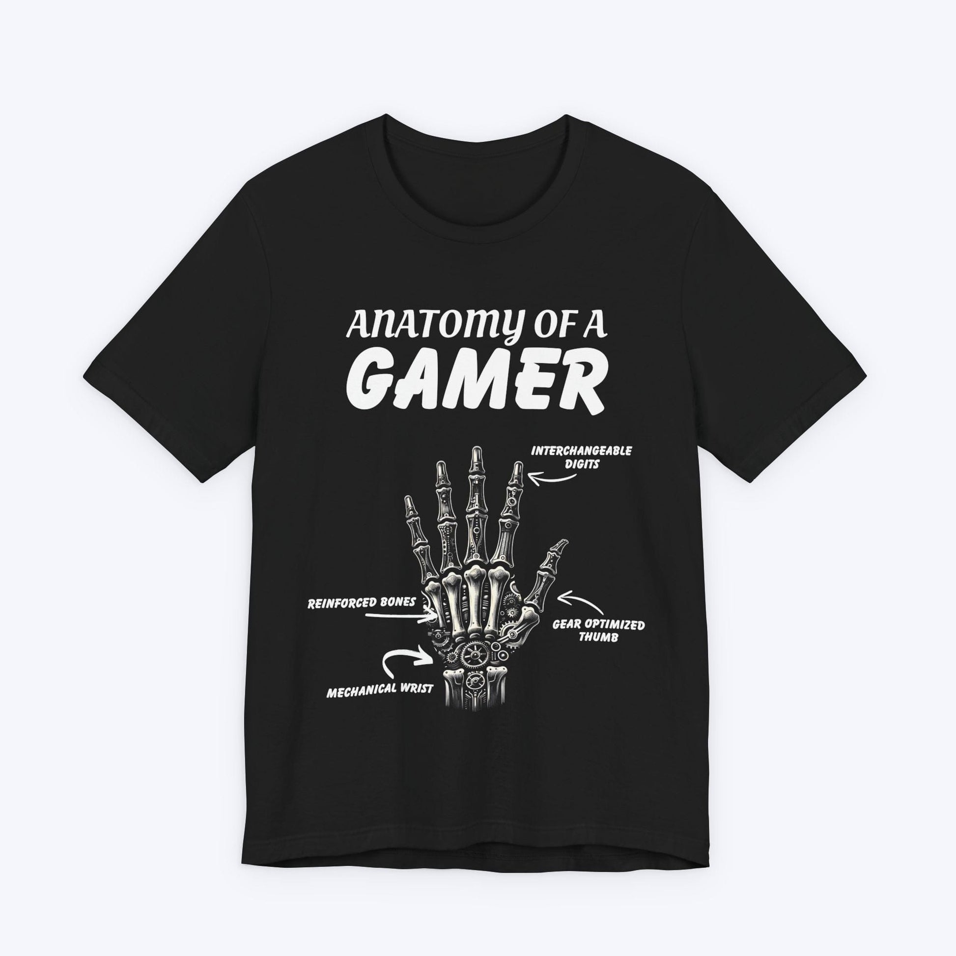 T-Shirt Black / S Anatomy of a Gamer (Mechanical Hand) T-shirt