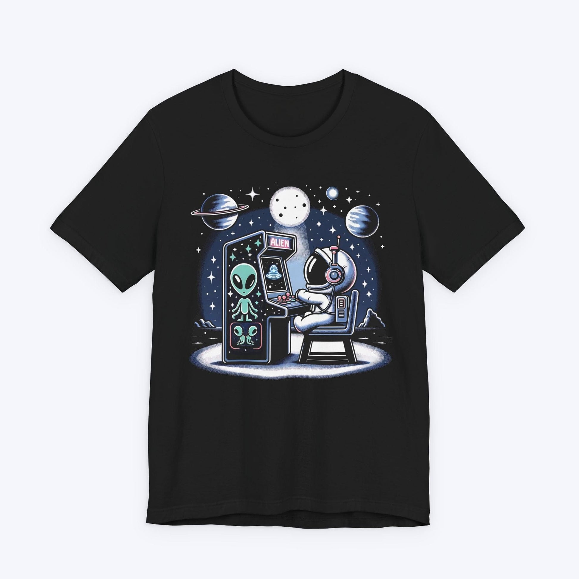 T-Shirt Black / S Arcade in the Stars - Astronaut T-shirt