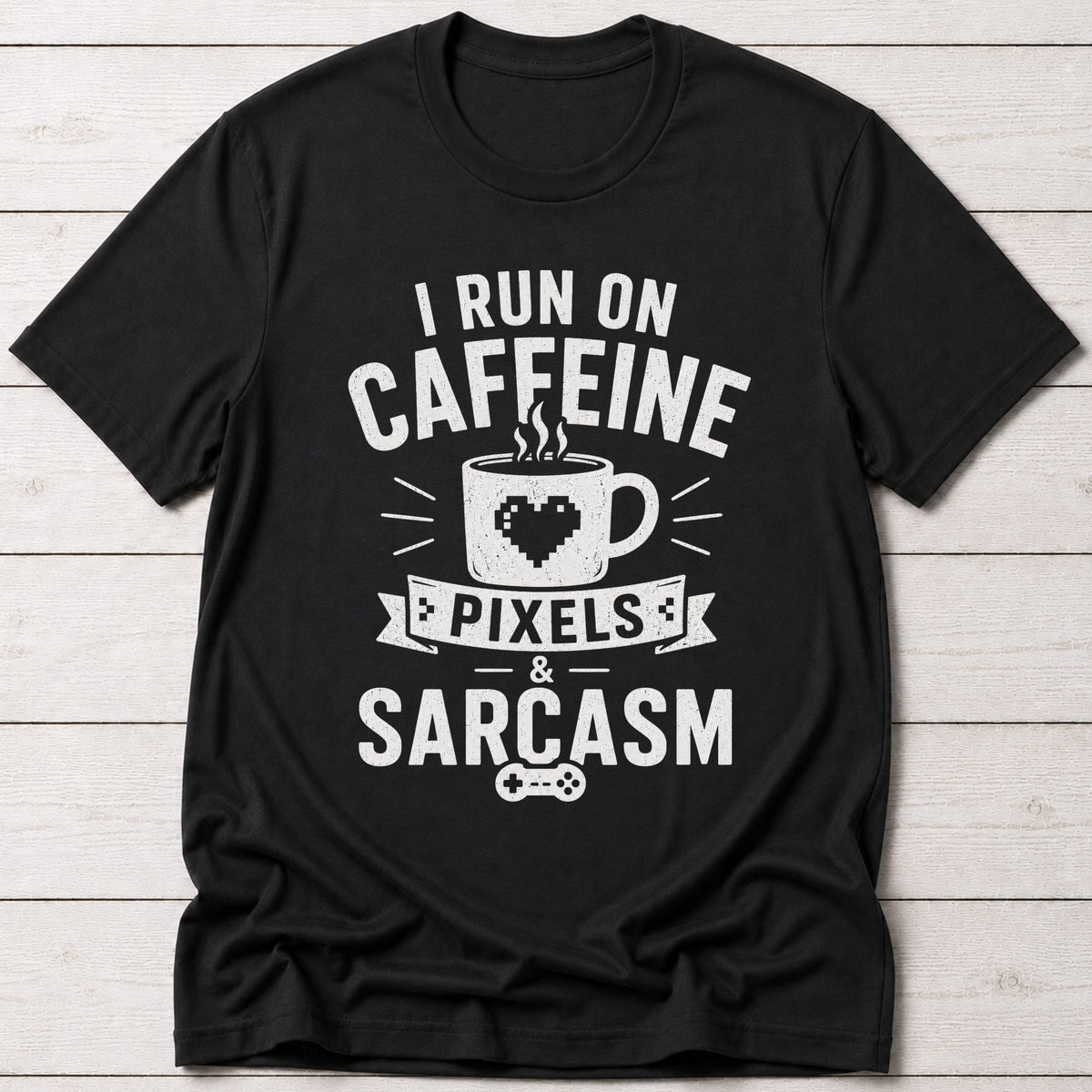 T-Shirt Black / S Caffeine & Pixels T-shirt