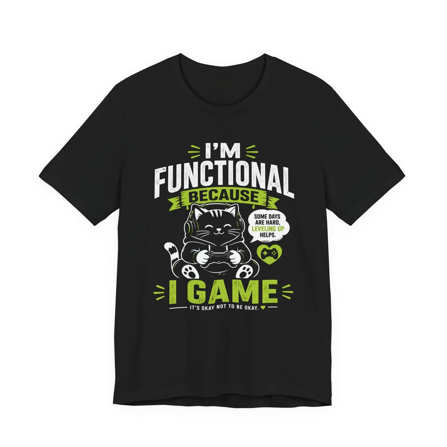 T-Shirt Black / S Cat Gamer T-shirt