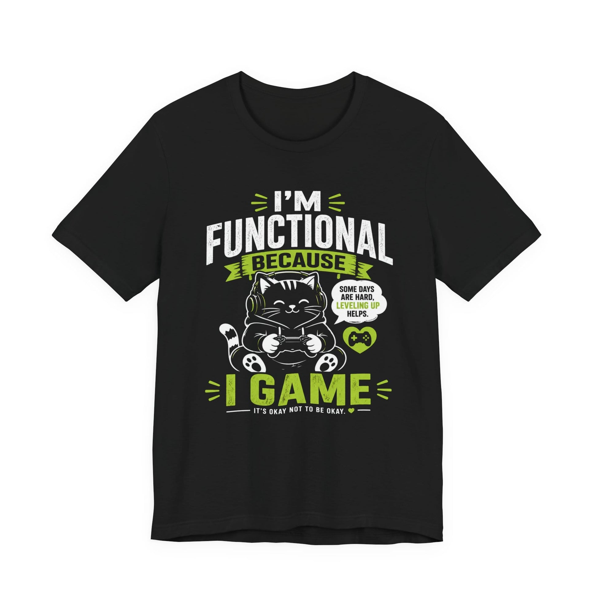 T-Shirt Black / S Cat Gamer T-shirt