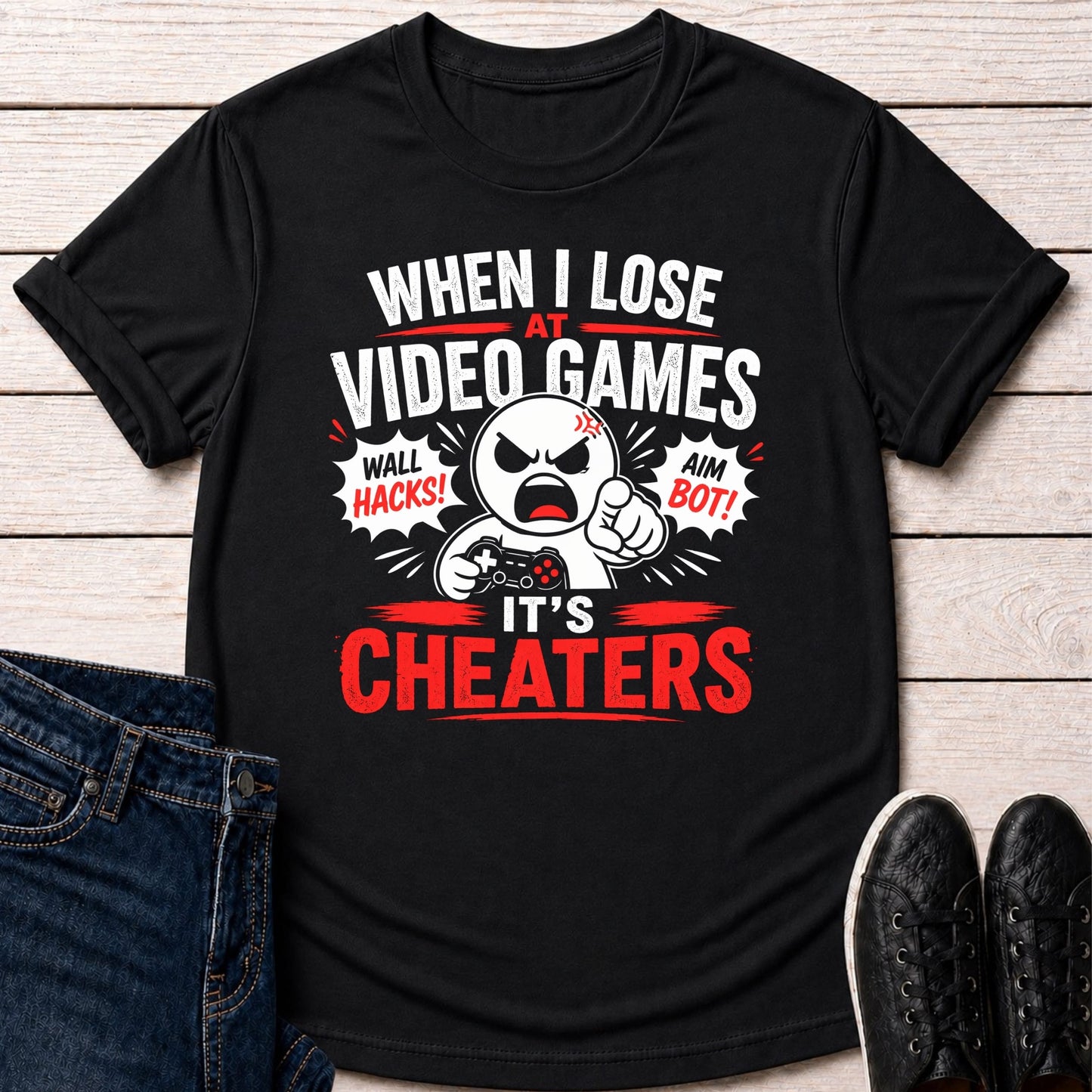 T-Shirt Black / S Cheaters Rage T-shirt