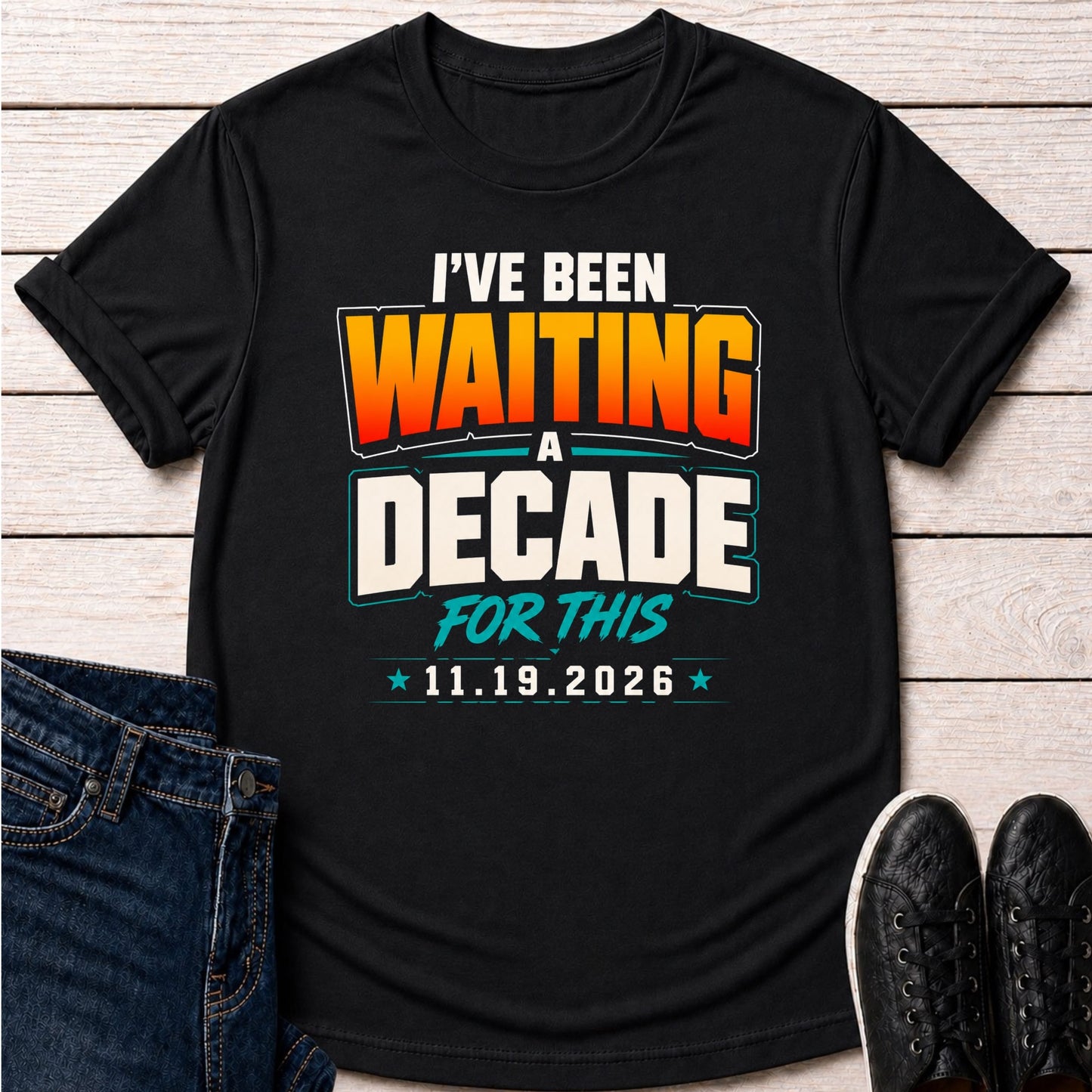 T-Shirt Black / S Decade Waiting T-Shirt