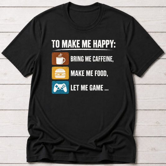 T-Shirt Black / S Easily Pleased T-shirt