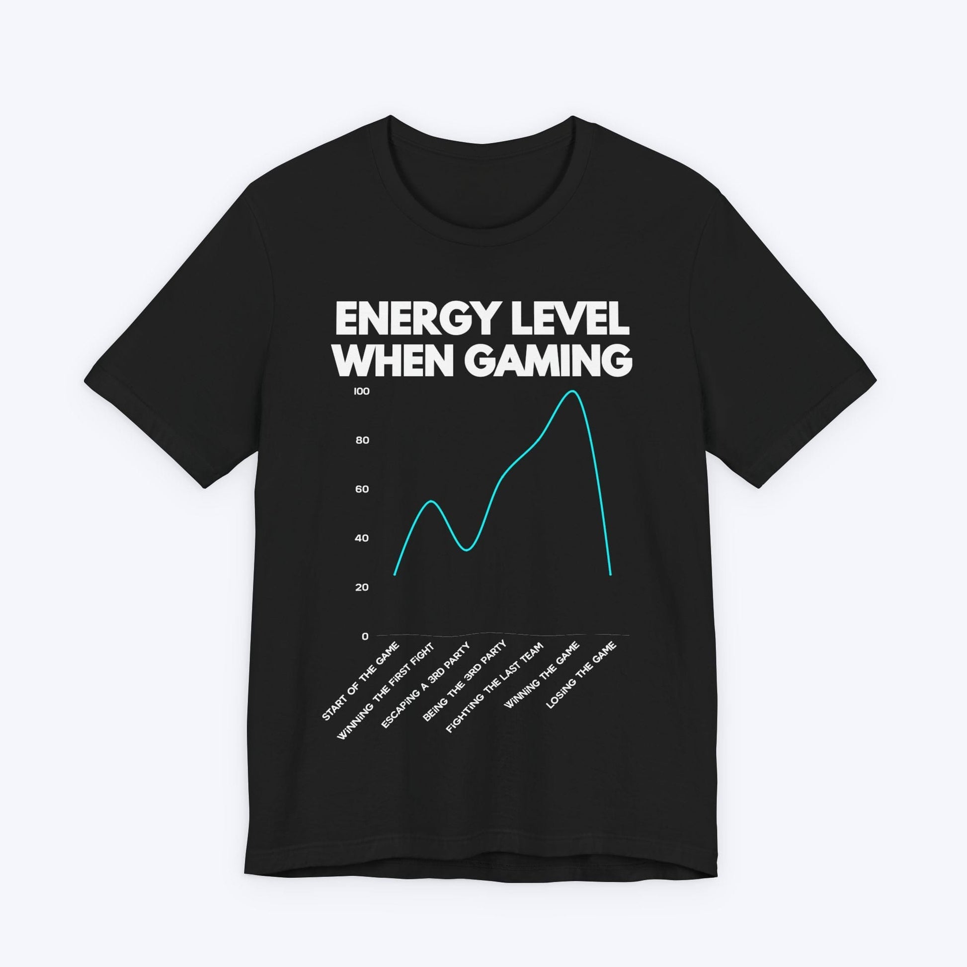 T-Shirt Black / S Energy Level When Gaming T-shirt