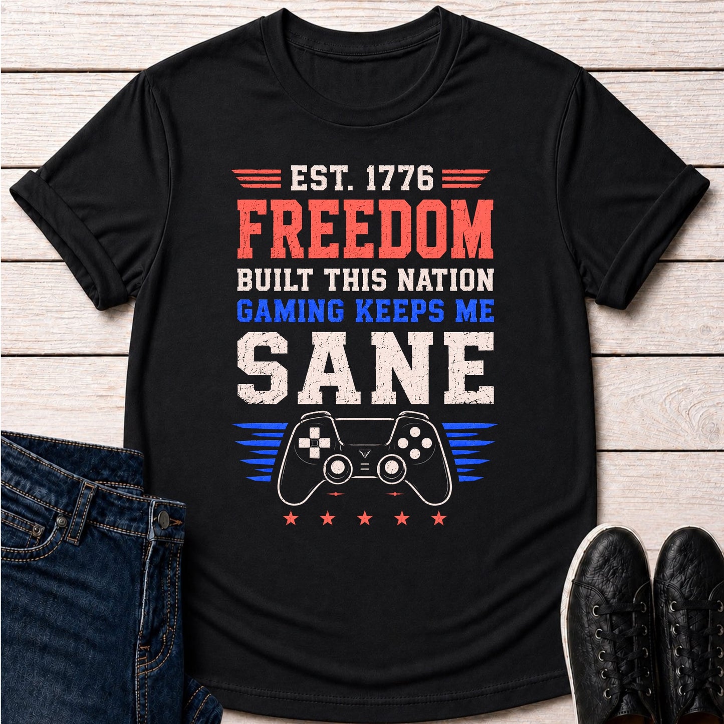 T-Shirt Black / S Freedom + Sanity T-shirt
