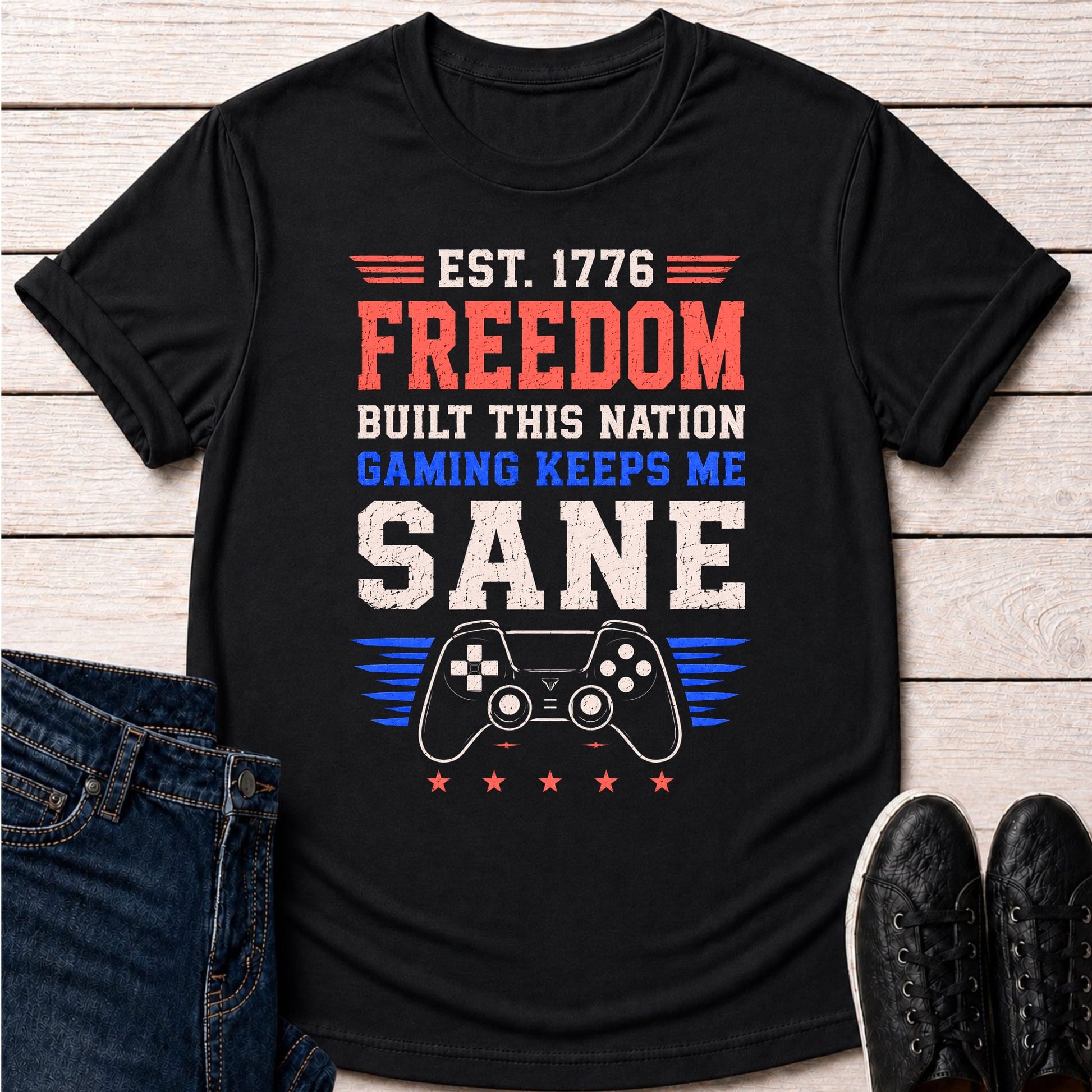 T-Shirt Black / S Freedom + Sanity T-shirt