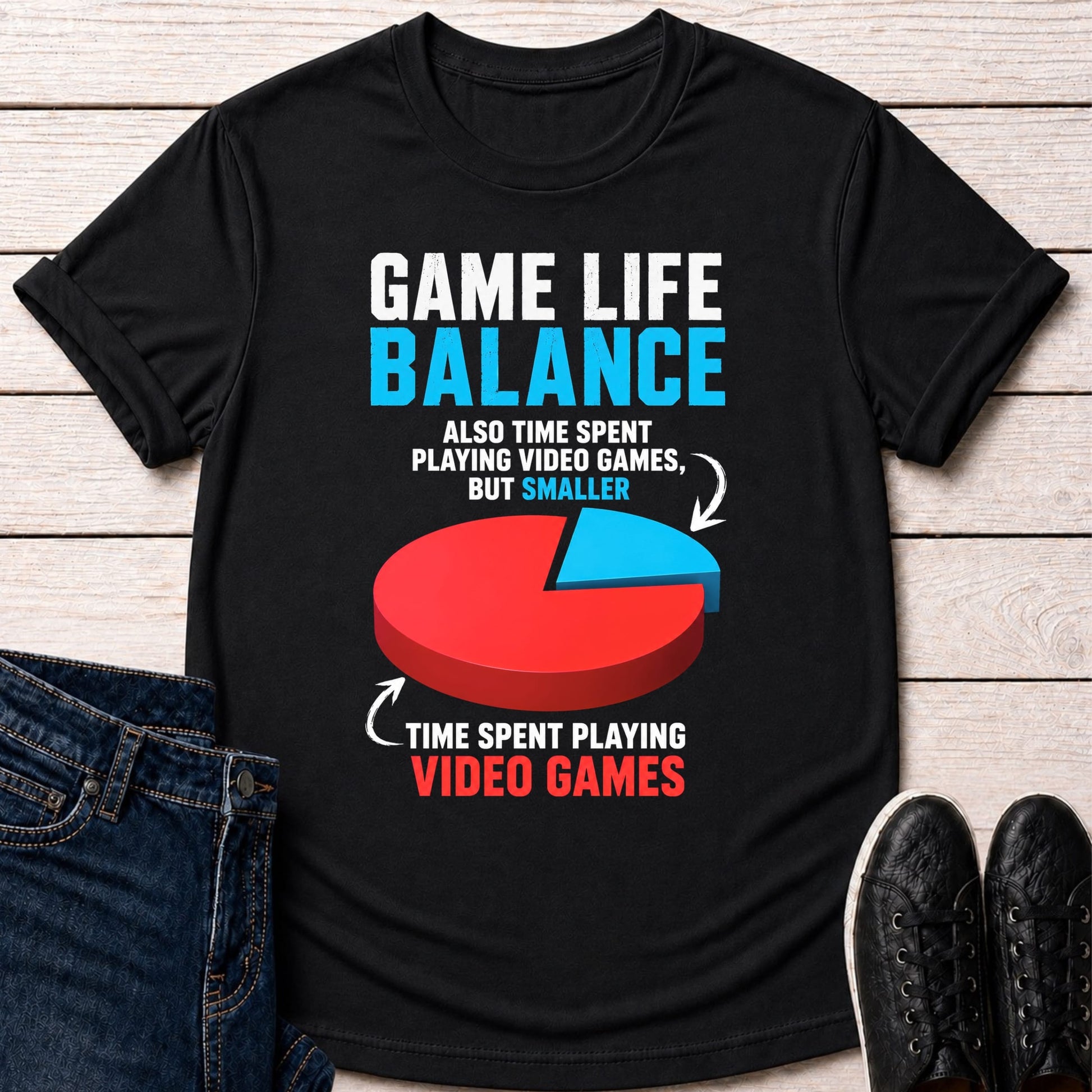 T-Shirt Black / S Game Life Balance T-shirt