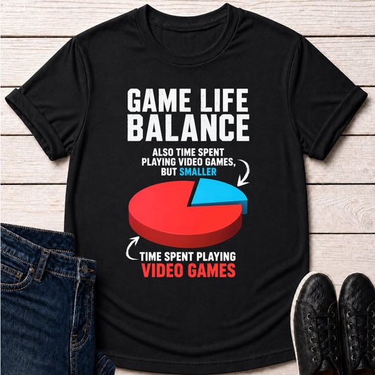 T-Shirt Black / S Game Life Balance T-shirt