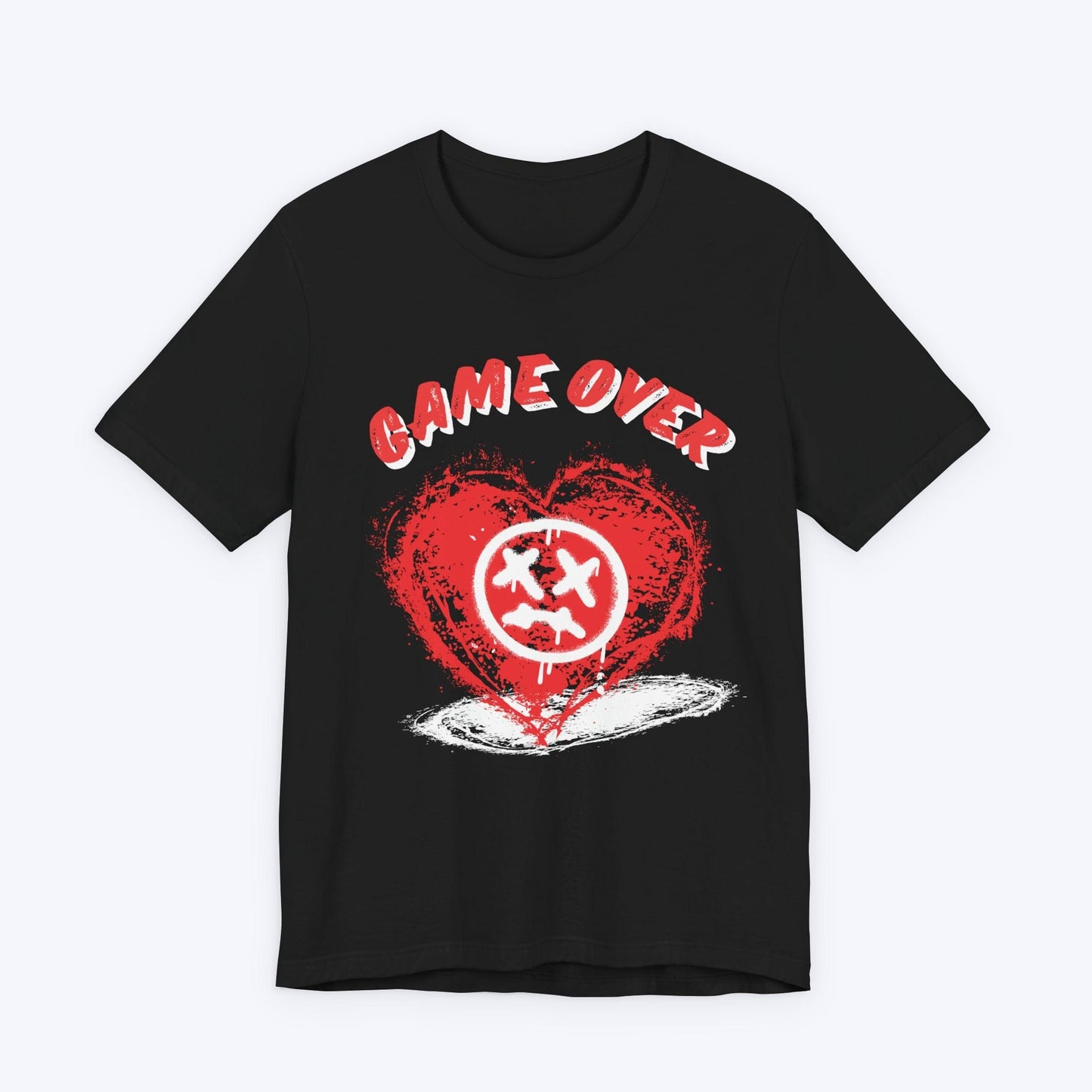 T-Shirt Black / S Game Over:Sad Hearts T-shirt