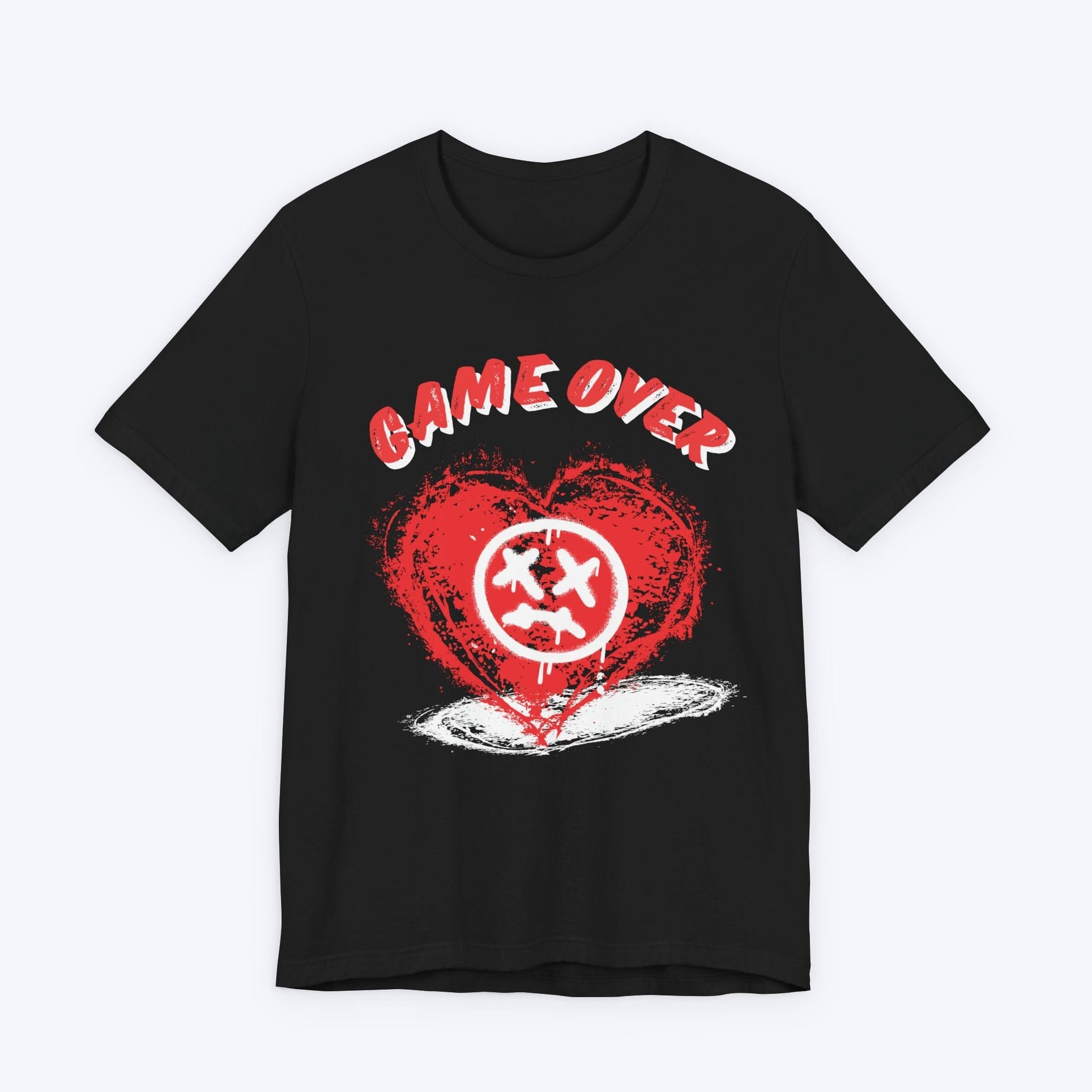 T-Shirt Black / S Game Over:Sad Hearts T-shirt