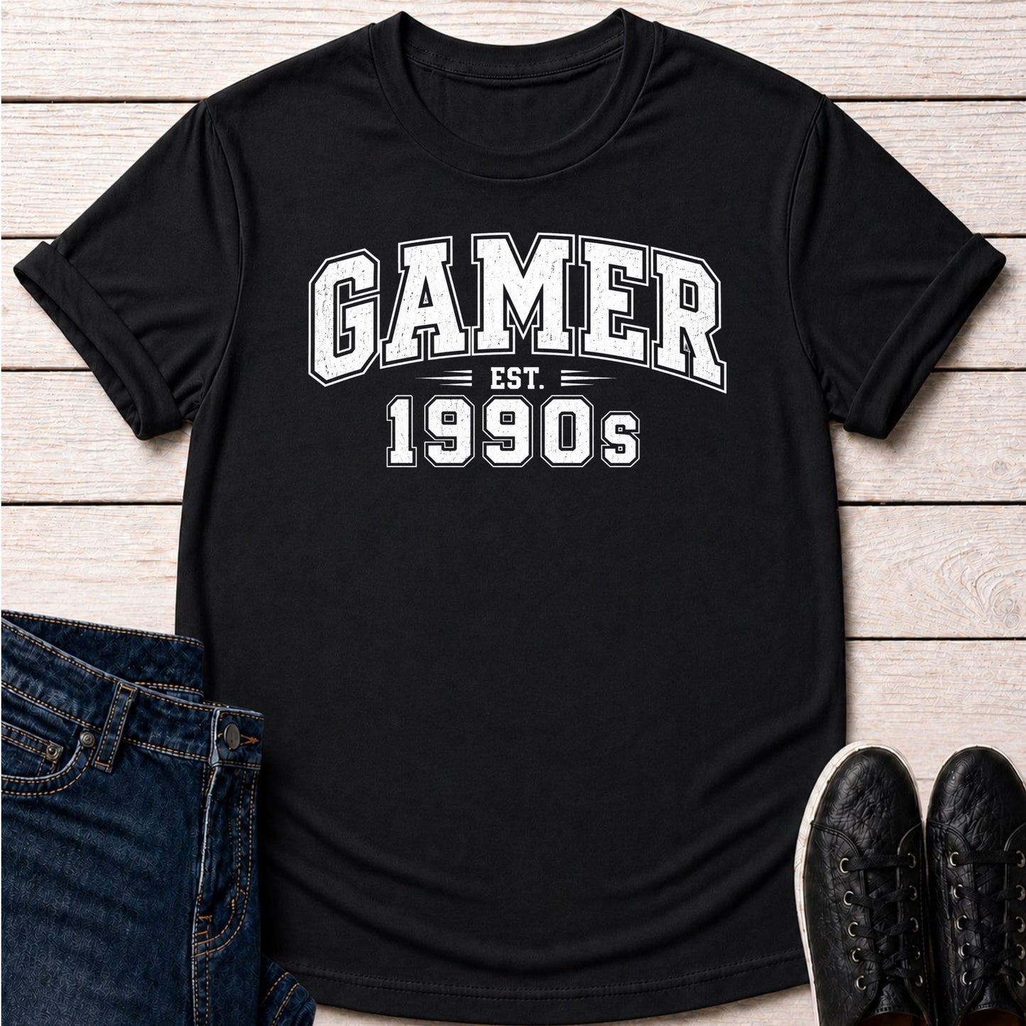 T-Shirt Black / S Gamer 1990s T-shirt