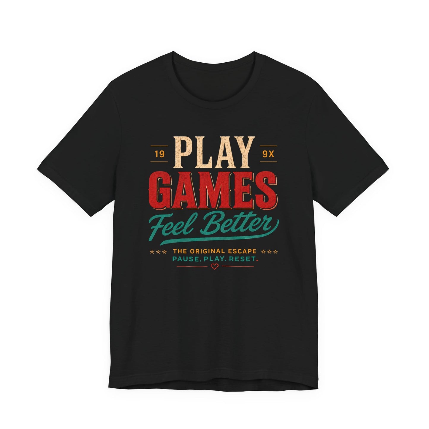T-Shirt Black / S Games Feel Better T-shirt
