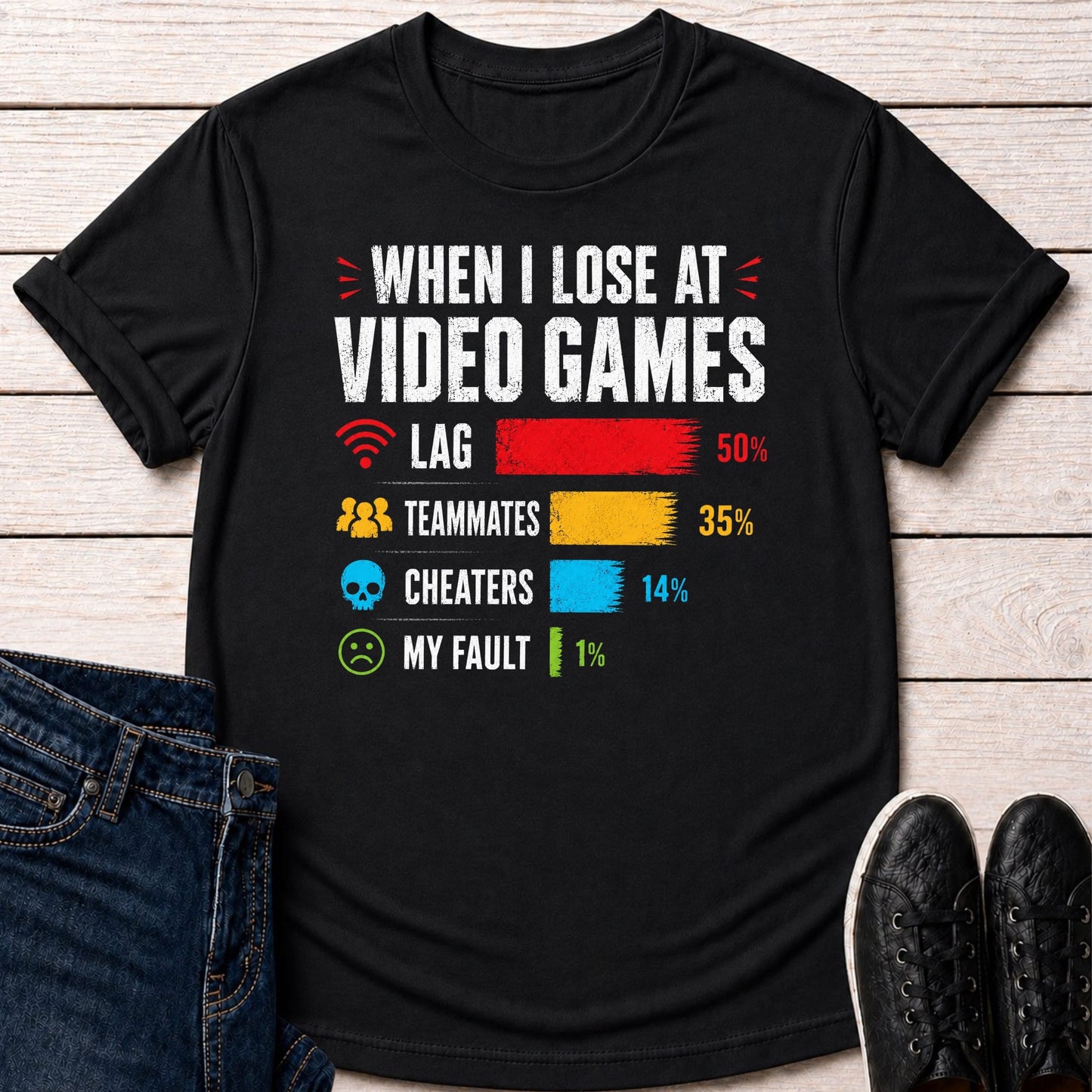 T-Shirt Black / S Gaming Excuses T-shirt