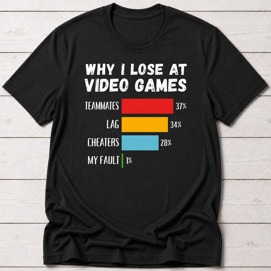 T-Shirt Black / S Gaming Excuses T-shirt