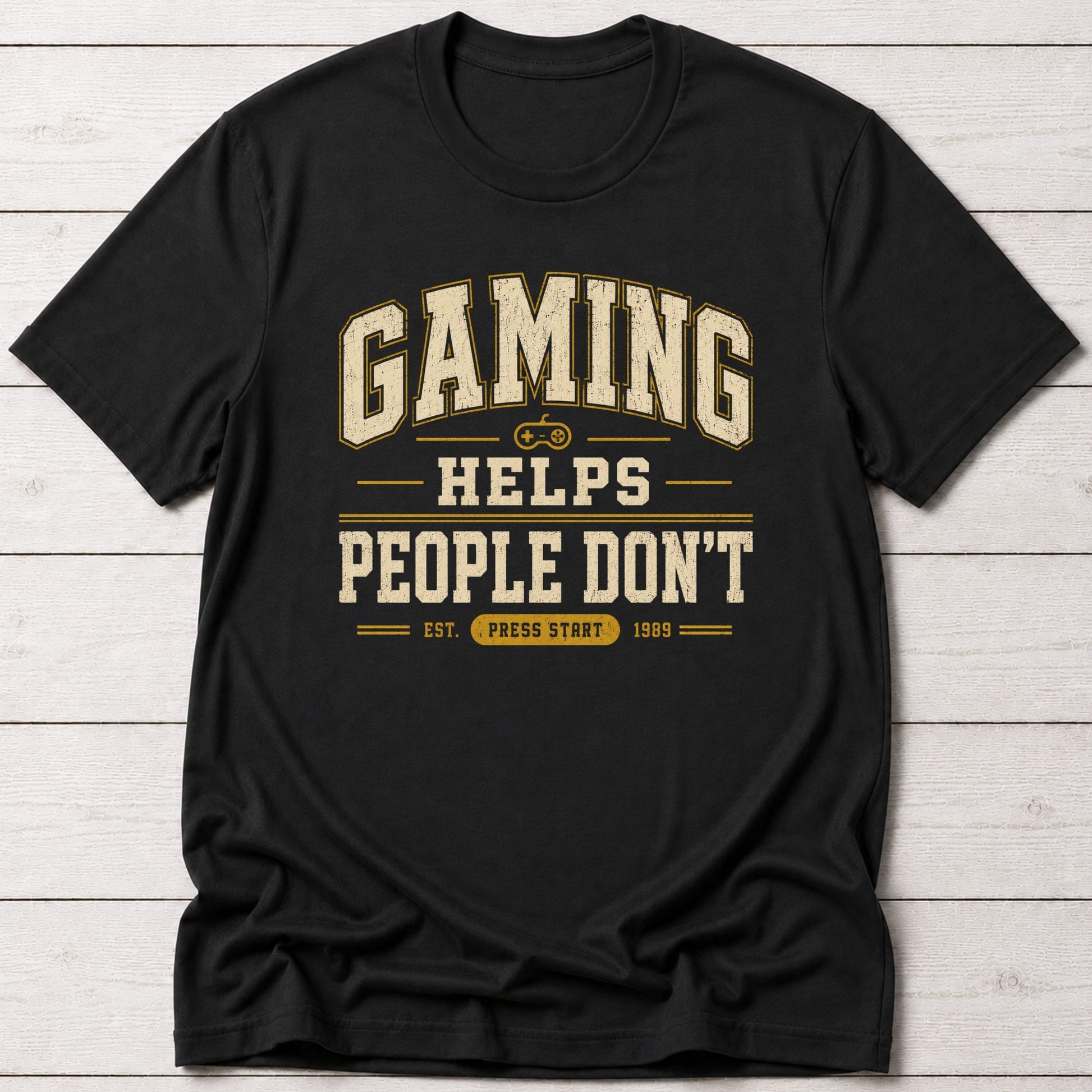 T-Shirt Black / S Gaming Helps T-shirt