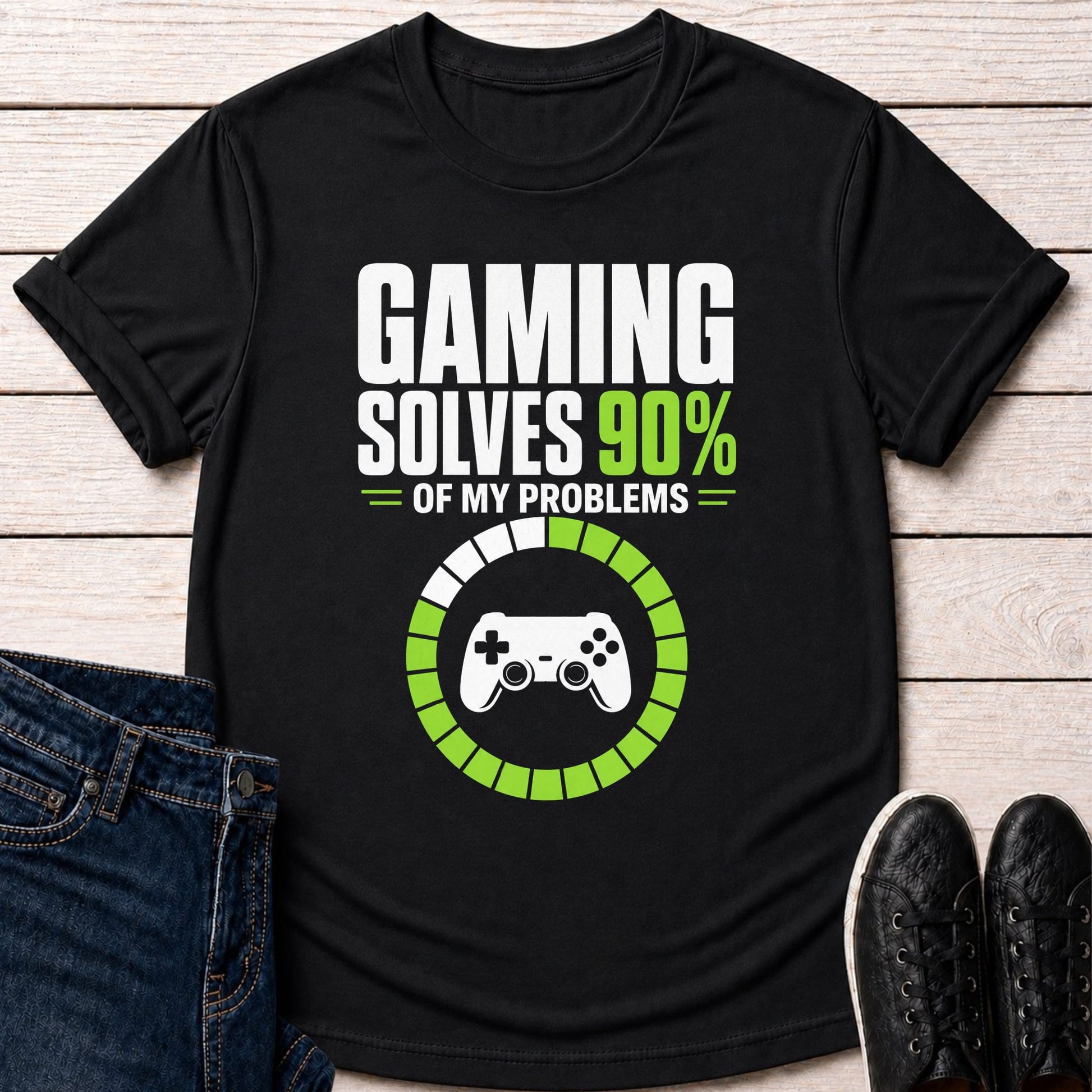 T-Shirt Black / S Gaming Solves My Problems T-shirt