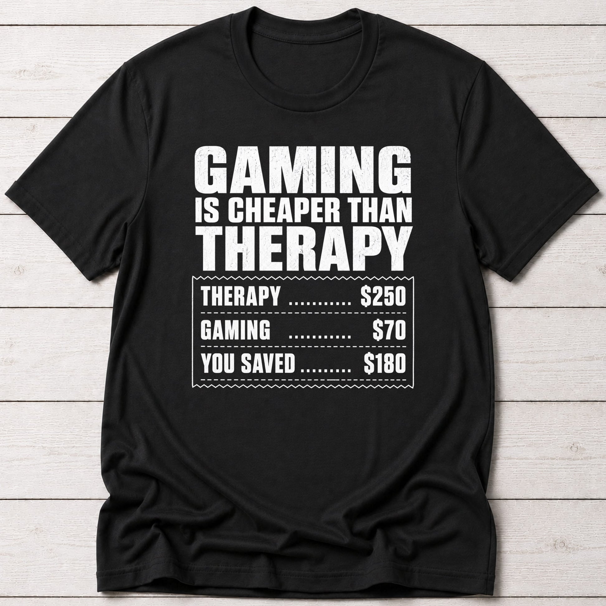T-Shirt Black / S Gaming Therapy T-Shirt