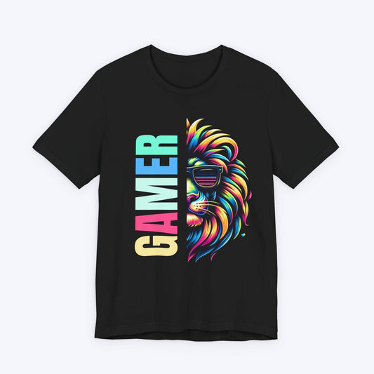 T-Shirt Black / S Half Gamer Half Lion T-shirt
