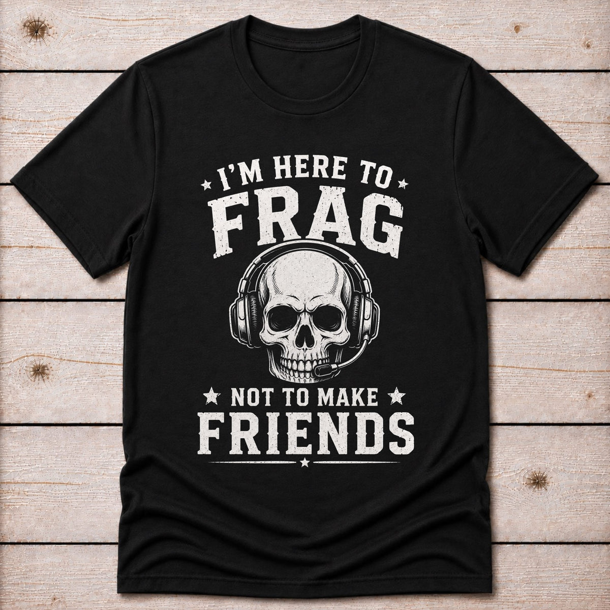 T-Shirt Black / S Here to Frag T-shirt