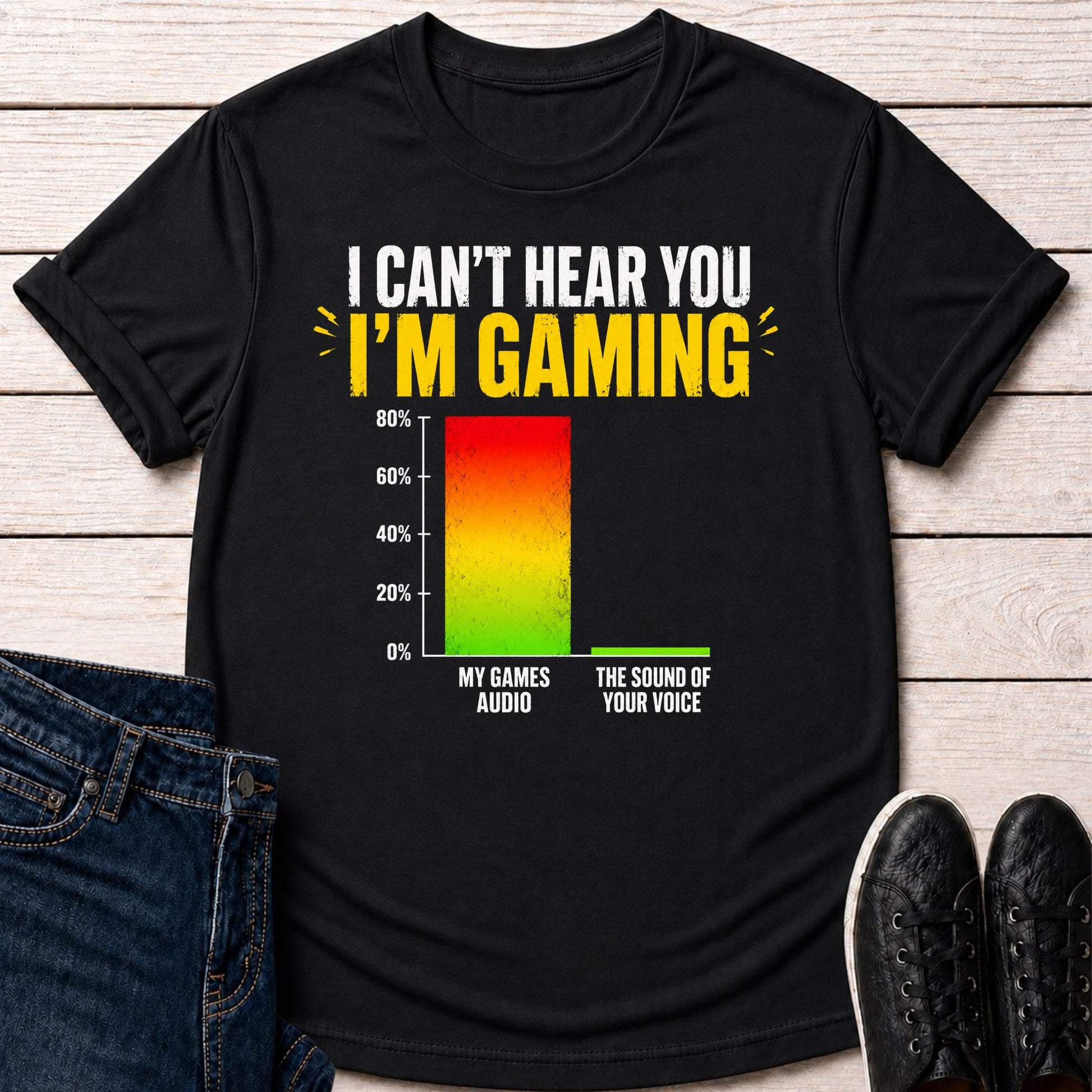 T-Shirt Black / S I Can't Hear You T-shirt
