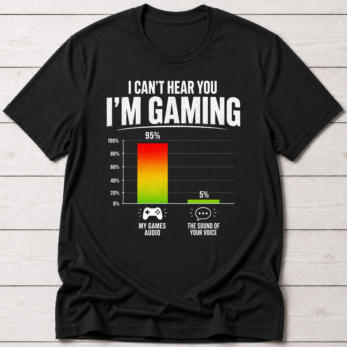 T-Shirt Black / S I Can't Hear You T-shirt
