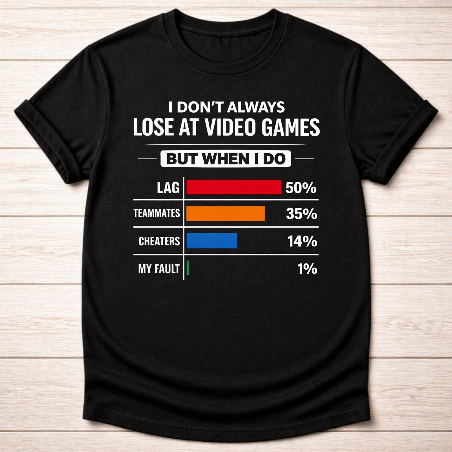 T-Shirt Black / S I Don't Lose T-shirt