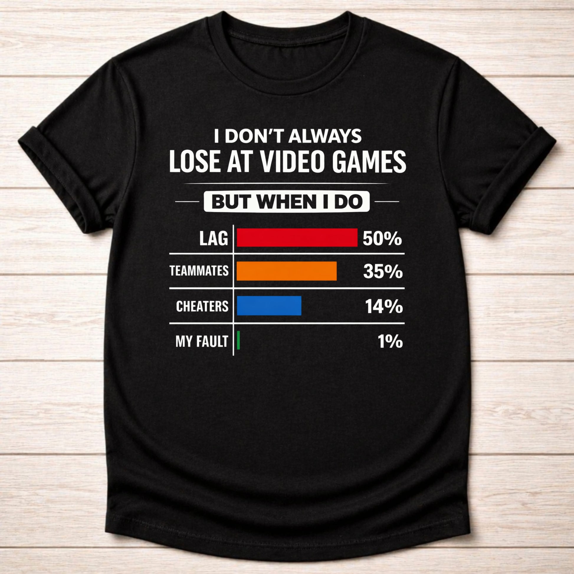 T-Shirt Black / S I Don't Lose T-shirt