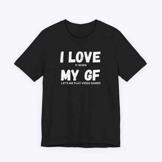 T-Shirt Black / S I Love My Girlfriend (Gamer) T-shirt