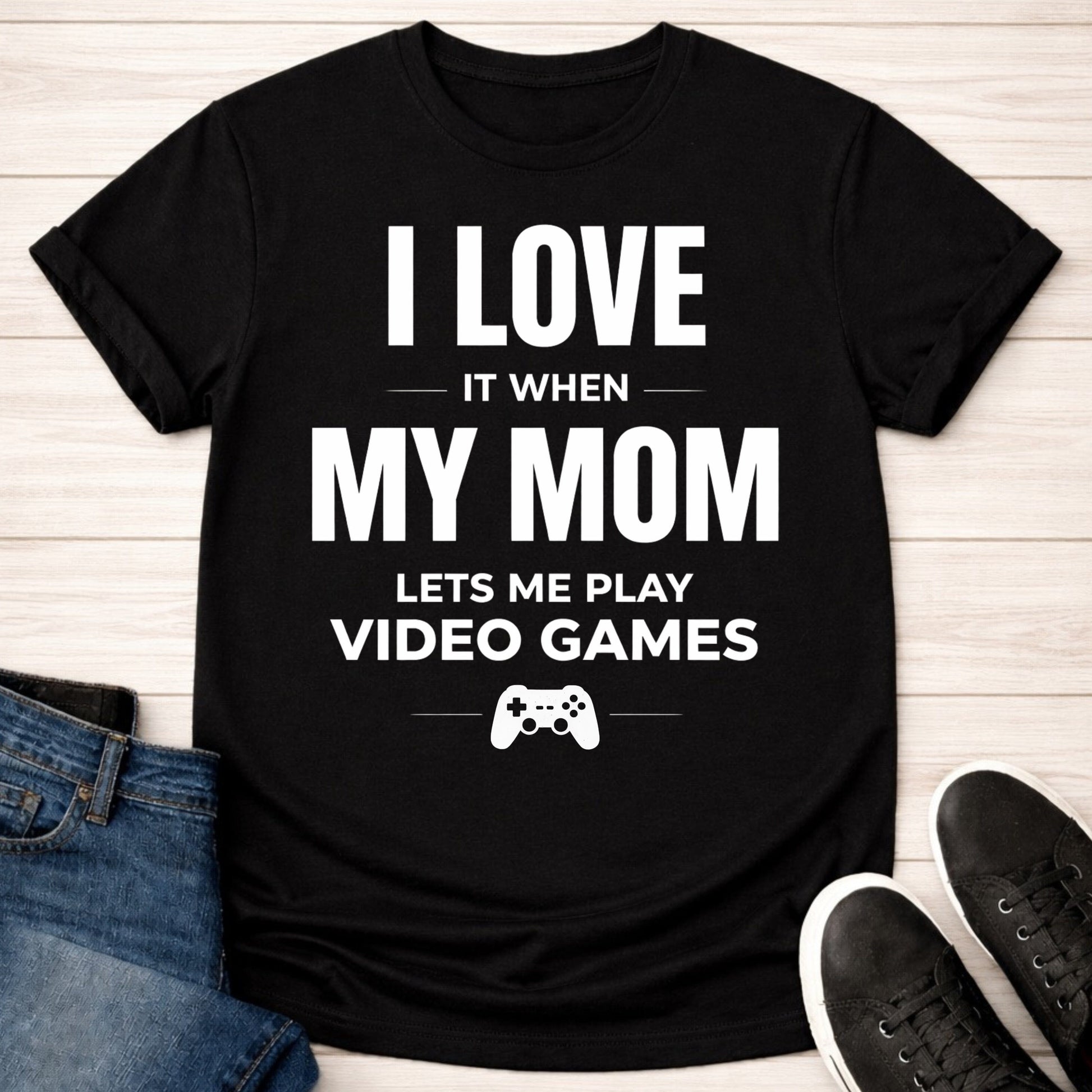 T-Shirt Black / S I Love My Mom T-shirt
