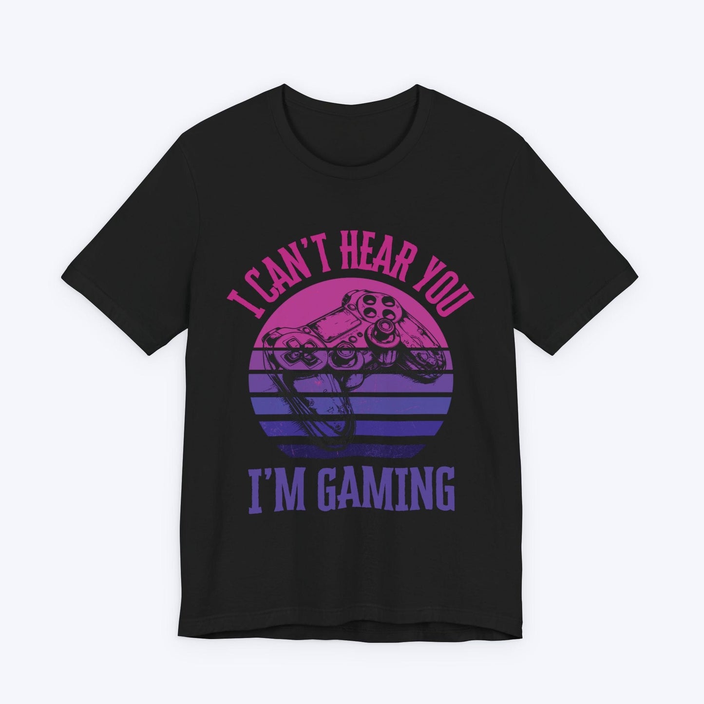 T-Shirt Black / S I'm Gaming: Purple Sunset T-shirt