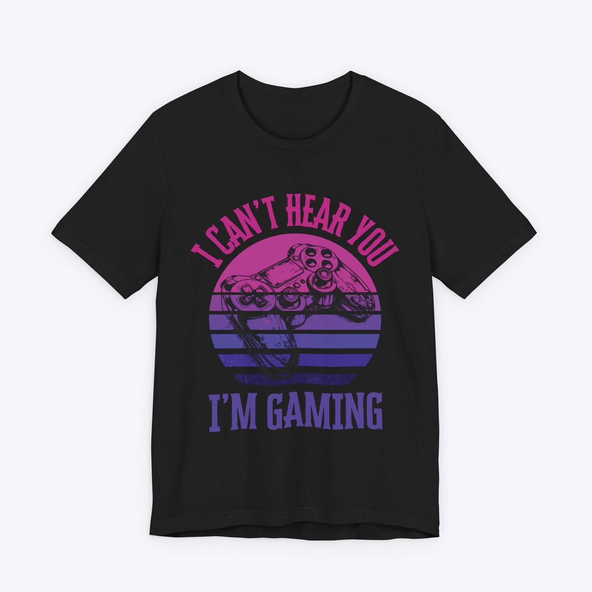 T-Shirt Black / S I'm Gaming: Purple Sunset T-shirt