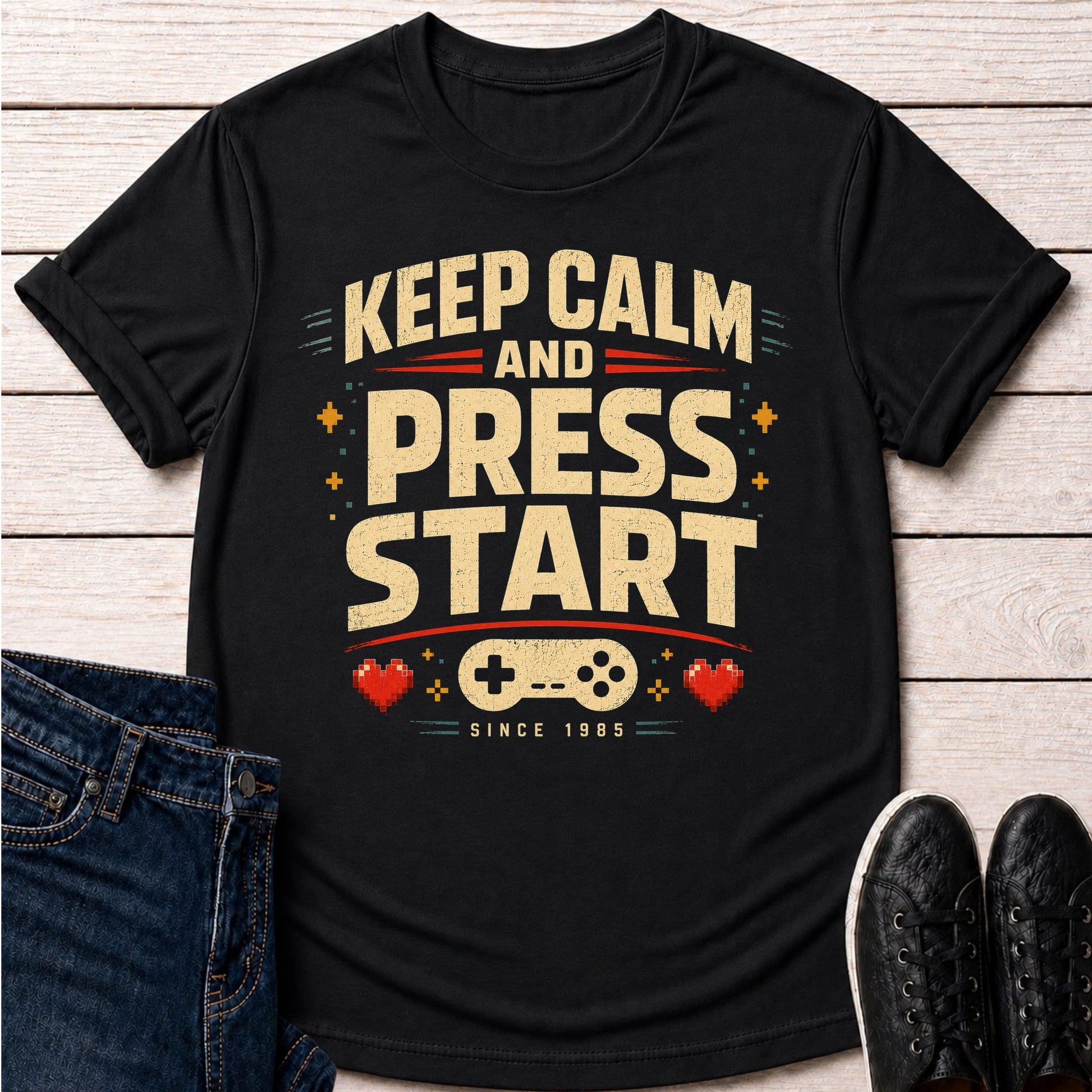 T-Shirt Black / S Keep Calm Gamer T-shirt
