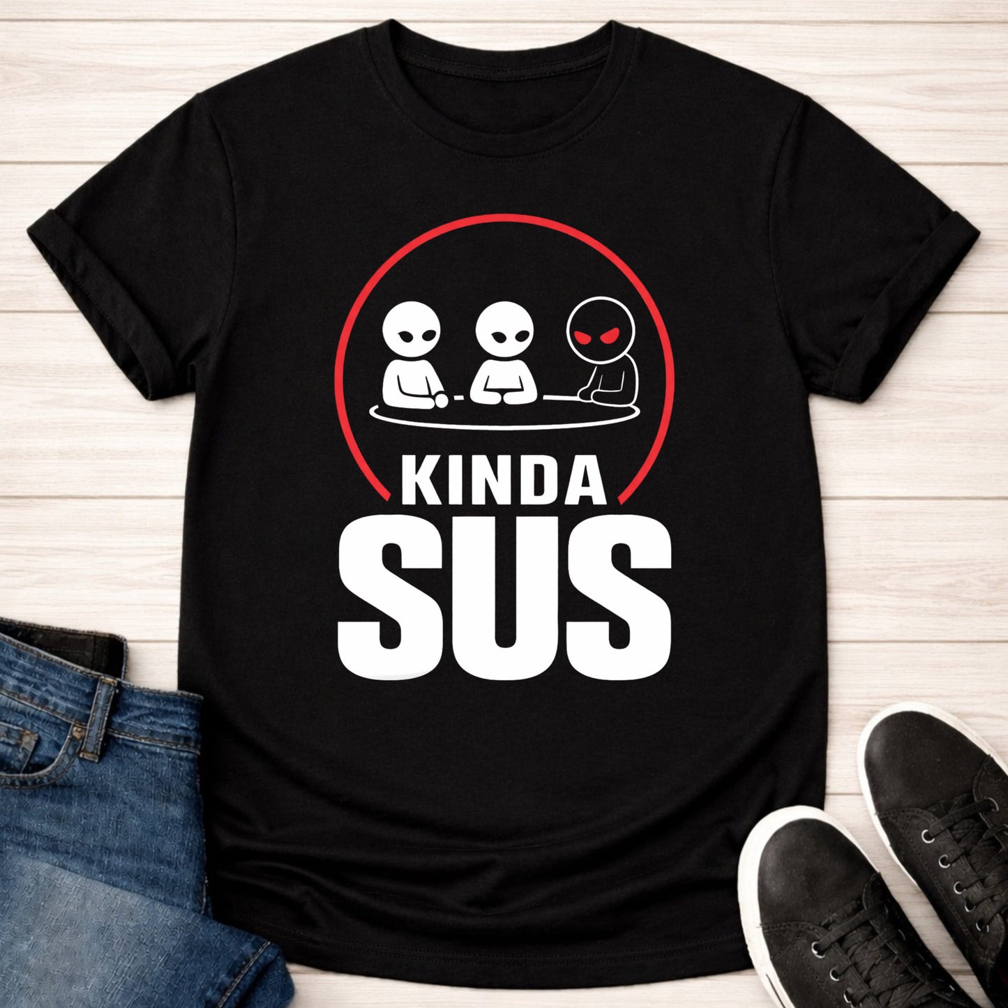 T-Shirt Black / S Kinda Sus T-shirt