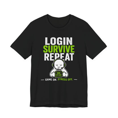 T-Shirt Black / S Login Repeat T-shirt