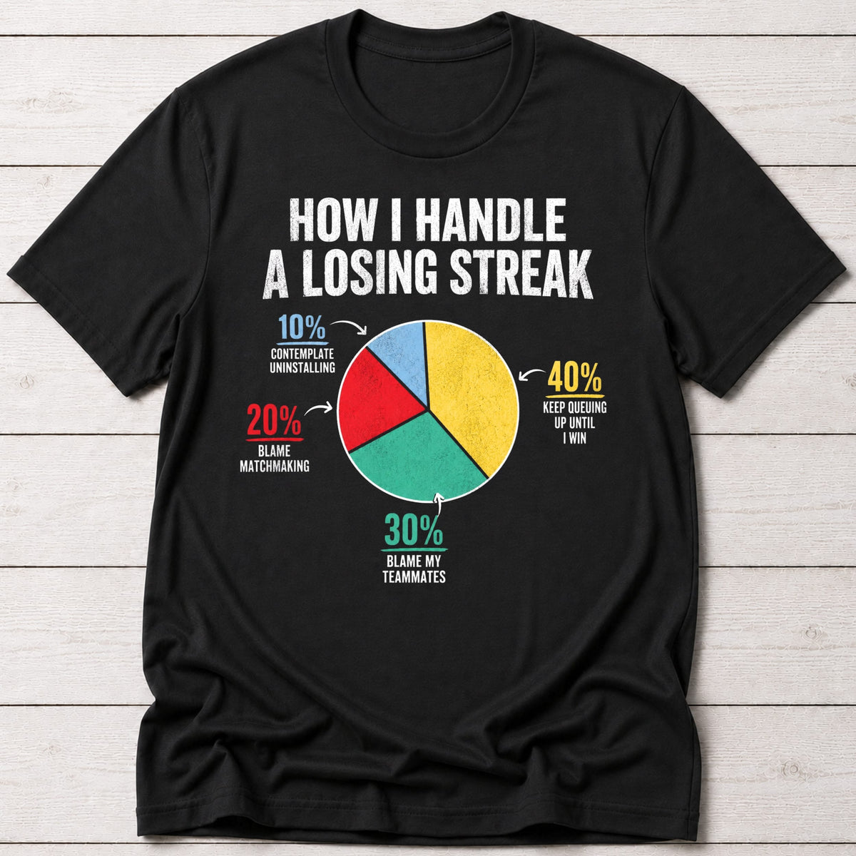 T-Shirt Black / S Losing Streak T-shirt