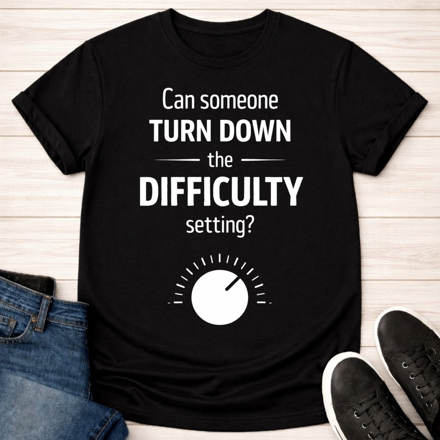 T-Shirt Black / S Lower the Difficulty T-shirt