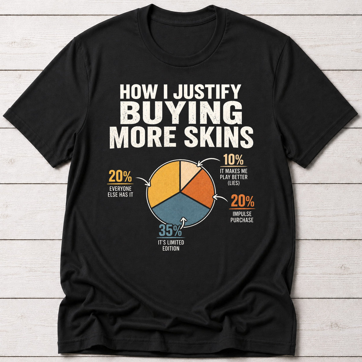 T-Shirt Black / S More Skins T-shirt