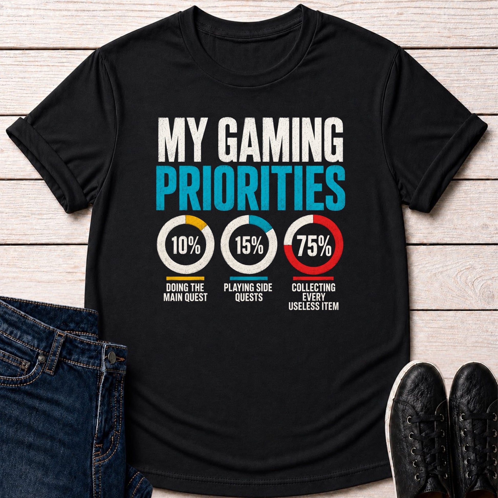 T-Shirt Black / S My Gaming Priorities T-shirt