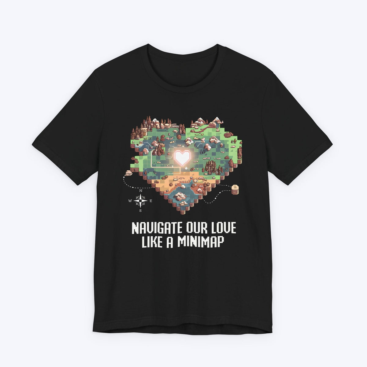 T-Shirt Black / S Navigate Our Love Like A Minimap T-shirt
