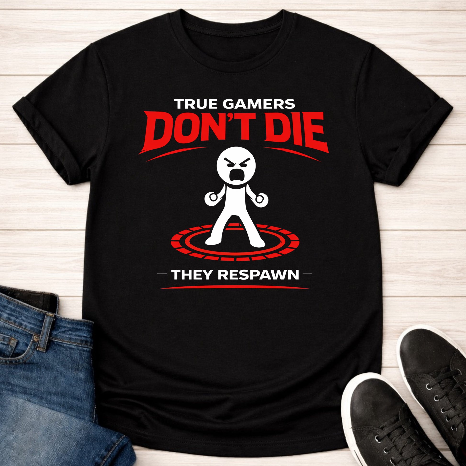 T-Shirt Black / S Never Stop Spawning T-shirt