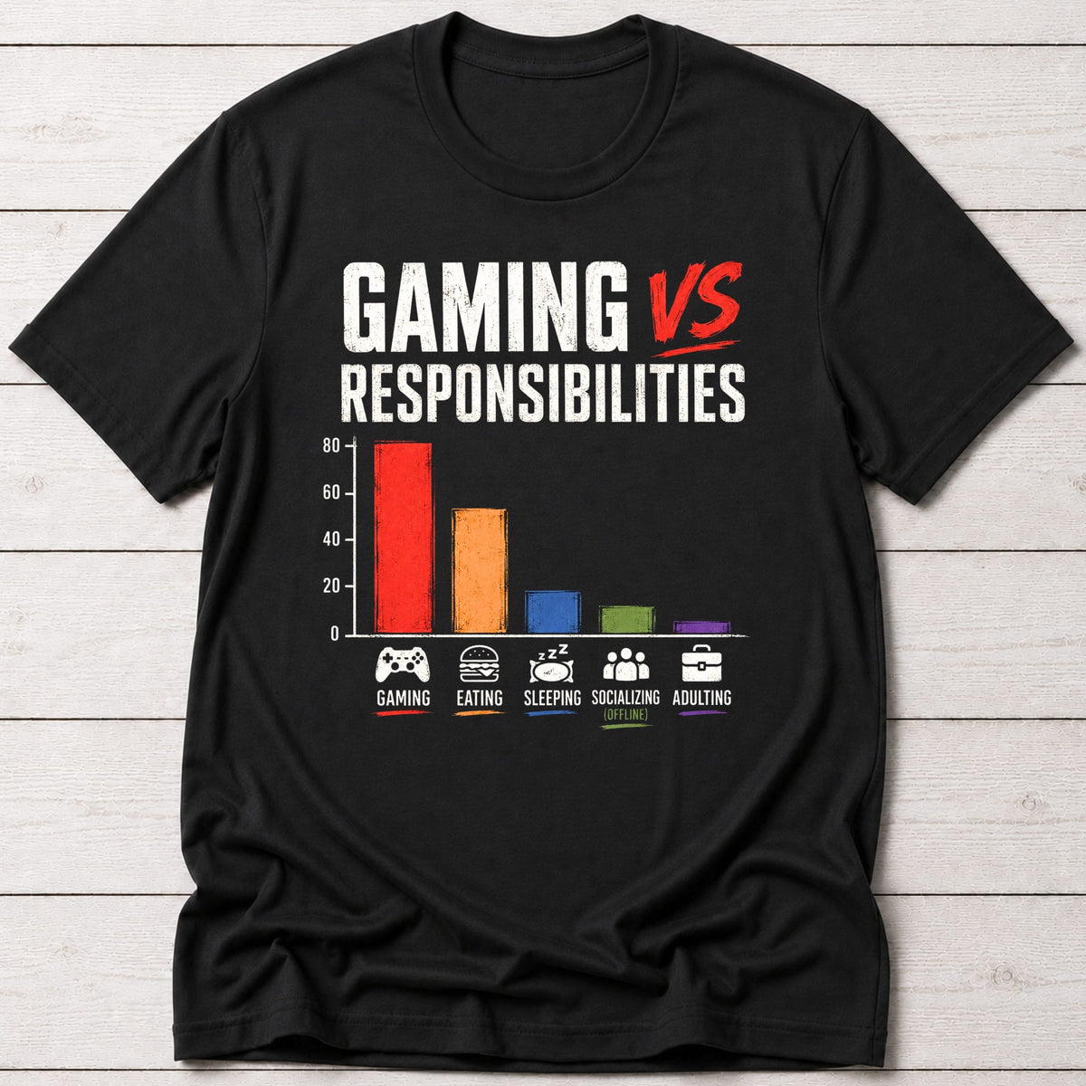 T-Shirt Black / S No Responsibilities T-shirt