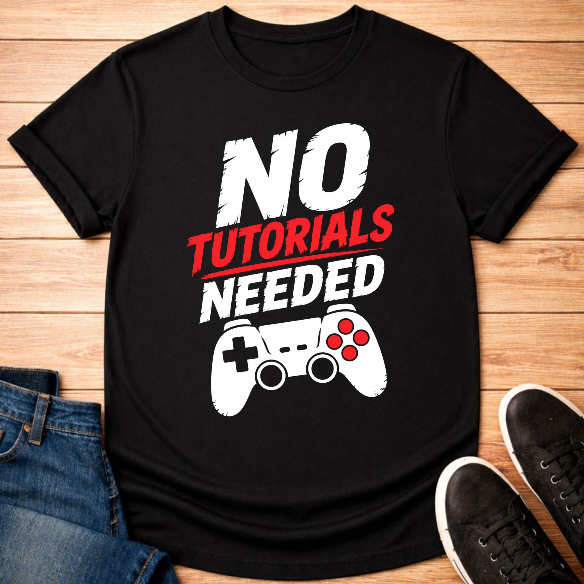 T-Shirt Black / S No Tutorials Needed T-shirt