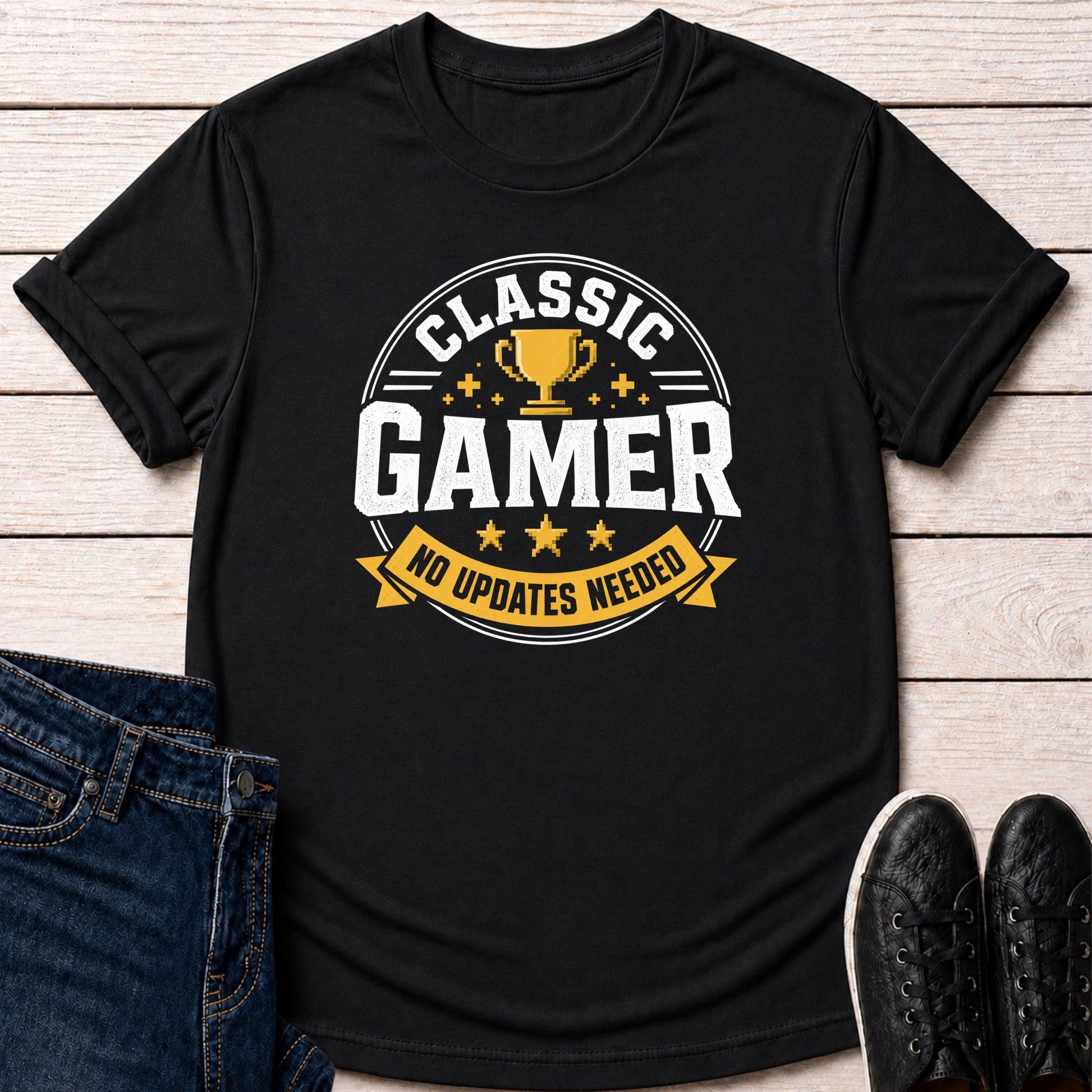 T-Shirt Black / S No Updates Needed T-shirt