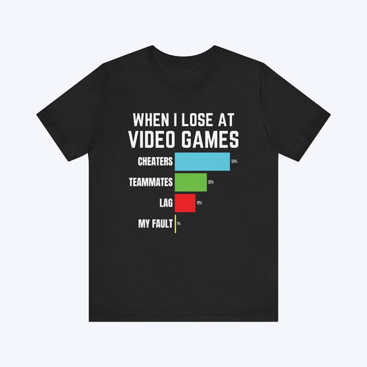 T-Shirt Black / S Not My Fault Gaming T-shirt