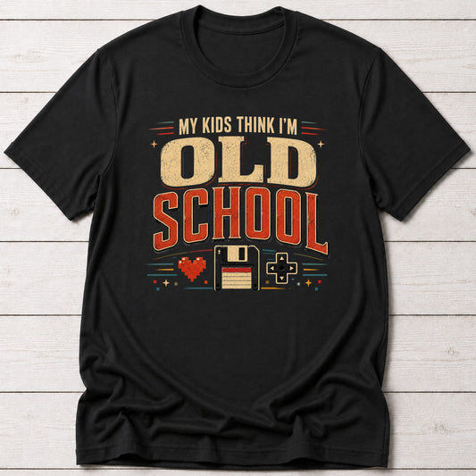 T-Shirt Black / S Old School Gamer T-shirt