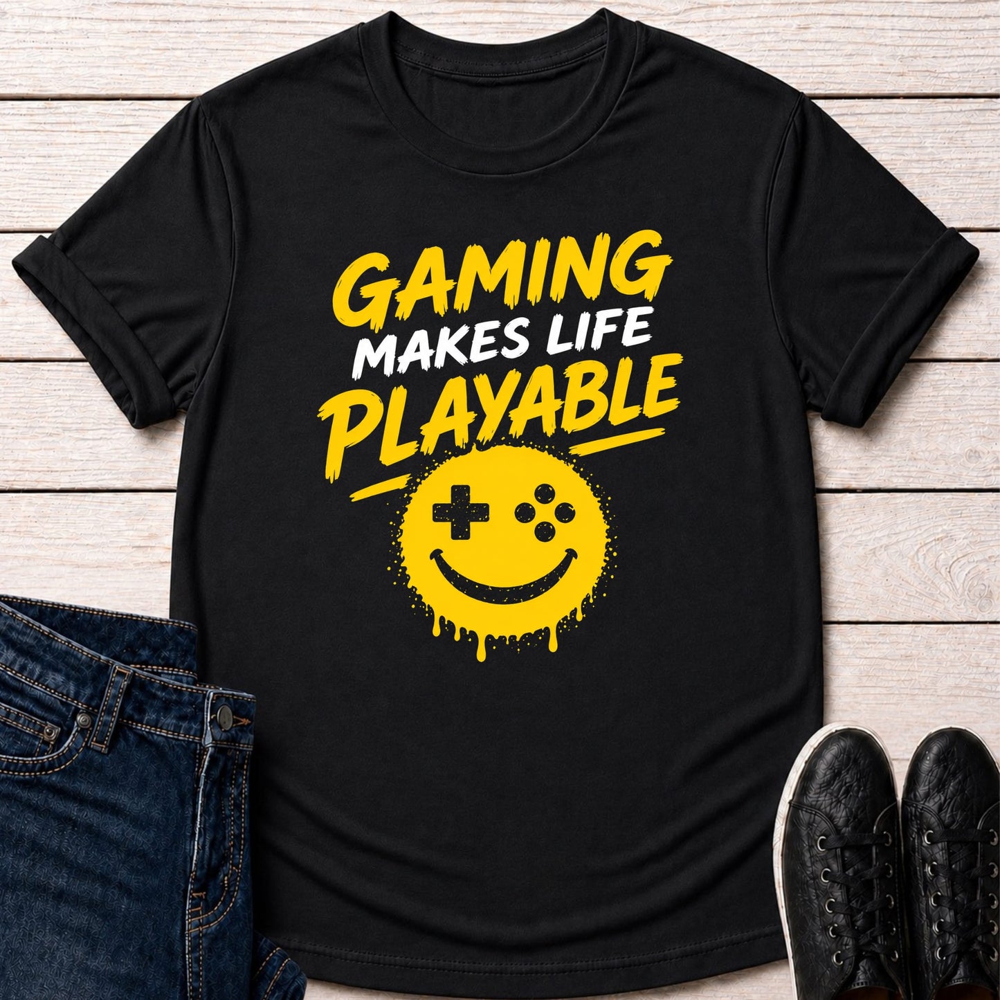 T-Shirt Black / S Online / Offline Player T-shirt
