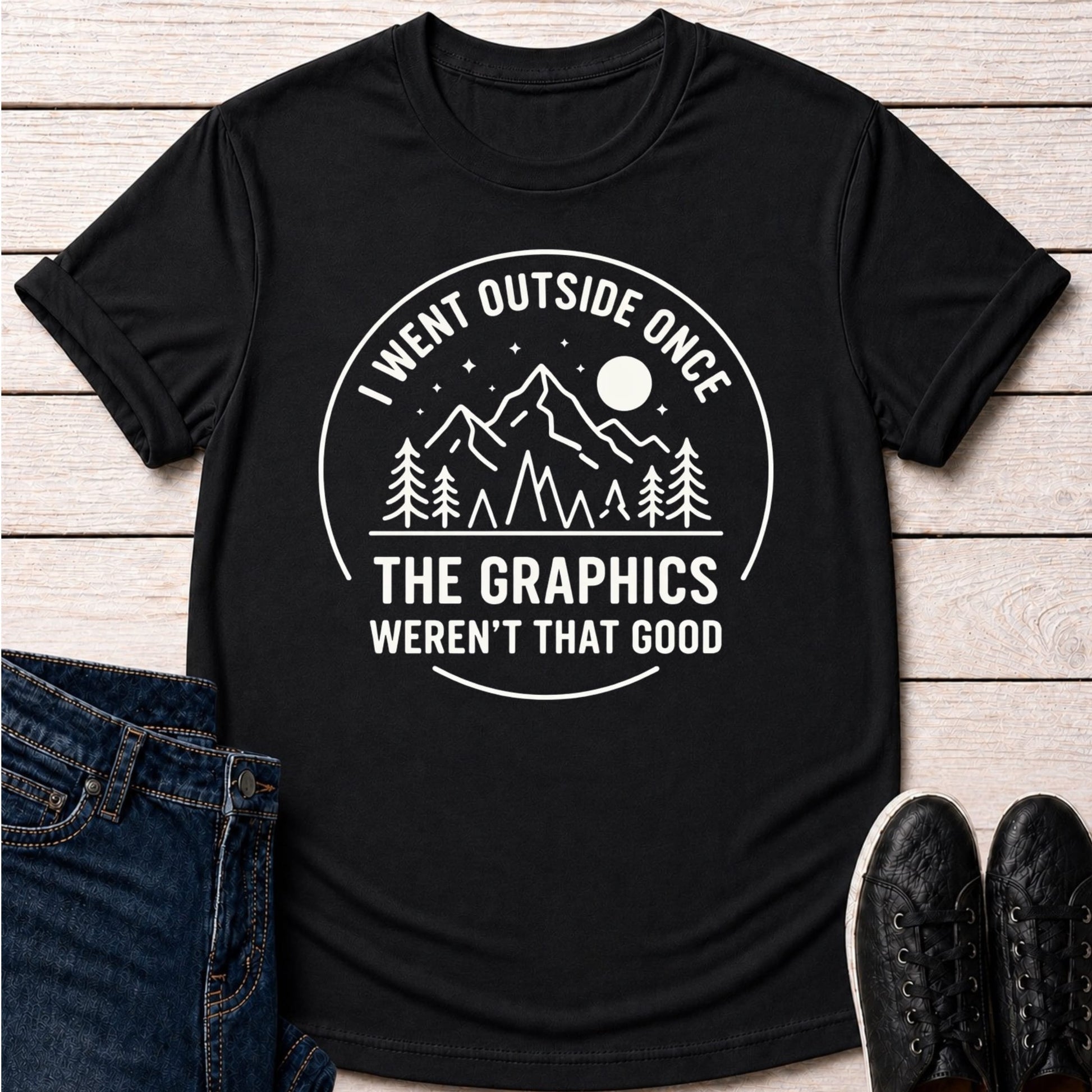 T-Shirt Black / S Outside Was Mid T-shirt