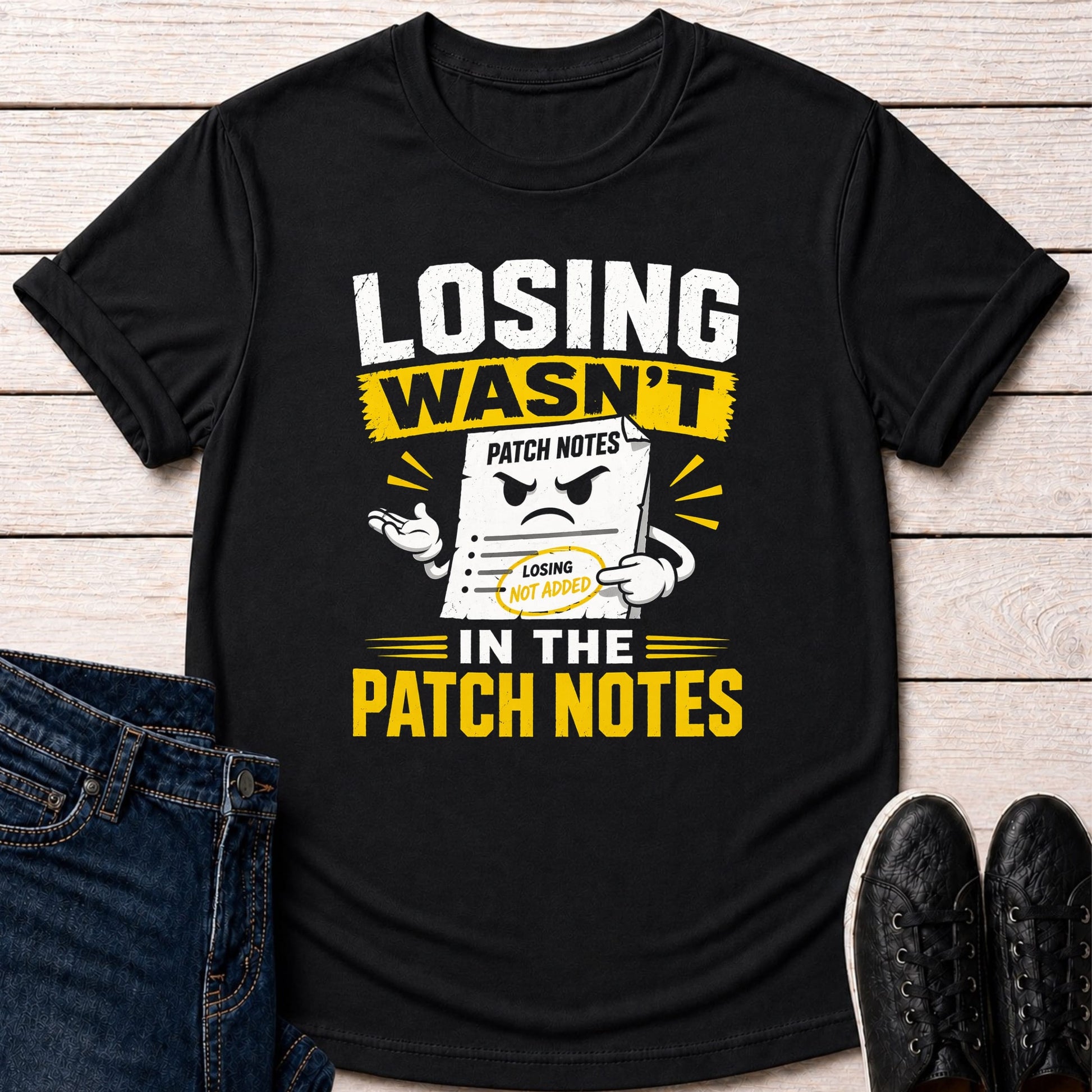 T-Shirt Black / S Patch Notes T-shirt