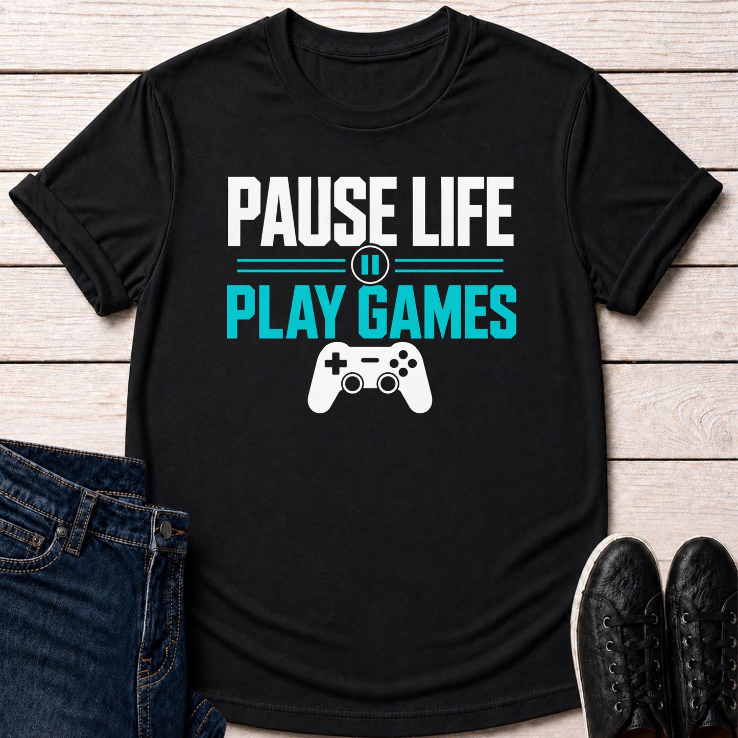 T-Shirt Black / S Pause Life T-shirt